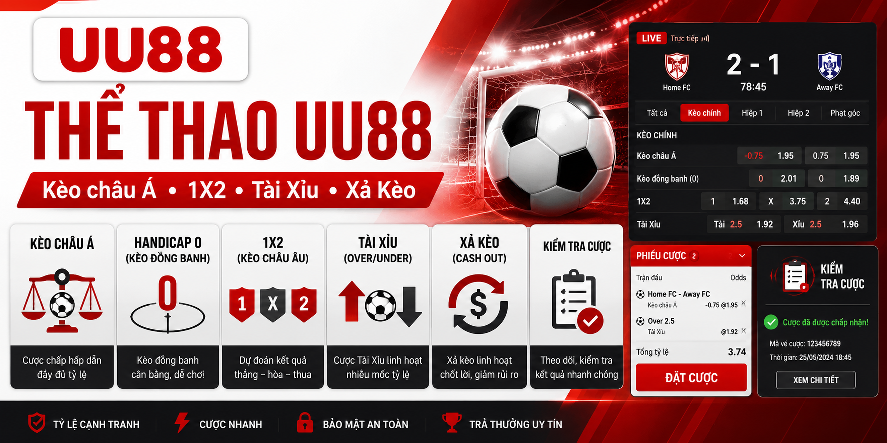 Thể thao UU88 có những gì 